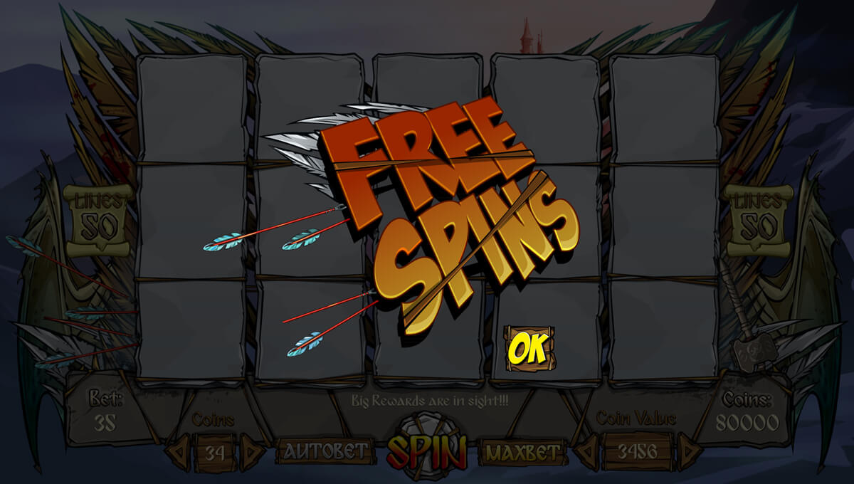 Free spins for the slot machine