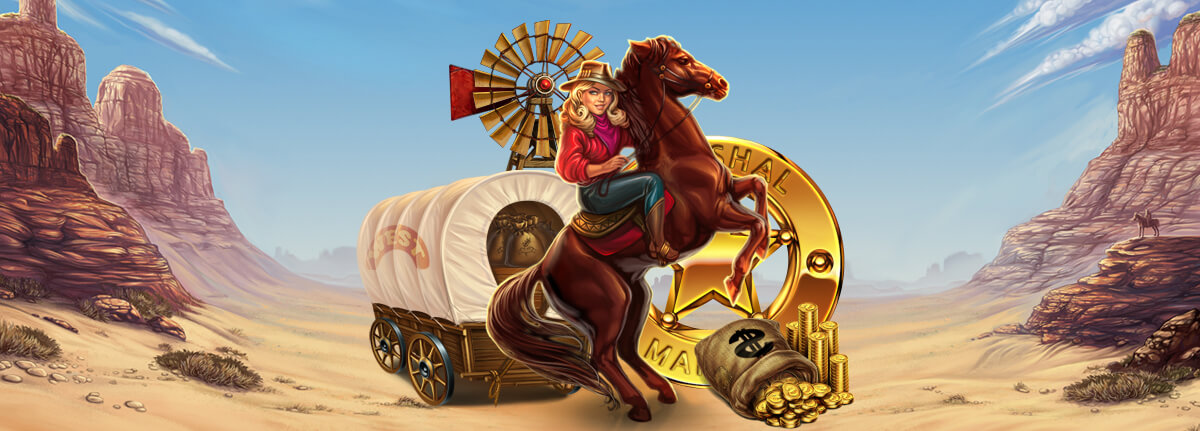 Cowboy symbols, wild west symbols at game slot "Wild West"