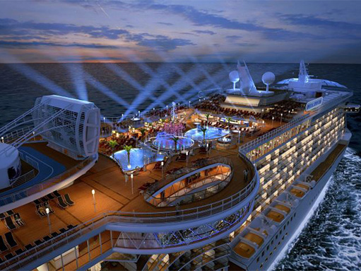 Casino slots at the Cruise ships