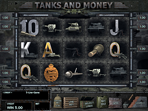 Tanks and Money Slots Machine