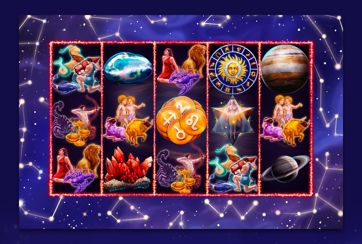 Game reels for slot machine "Zodiac"