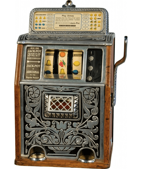 First slot machine invented years