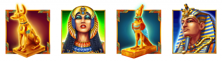 Egyptian Symbols, Egyptian images in slot machine 