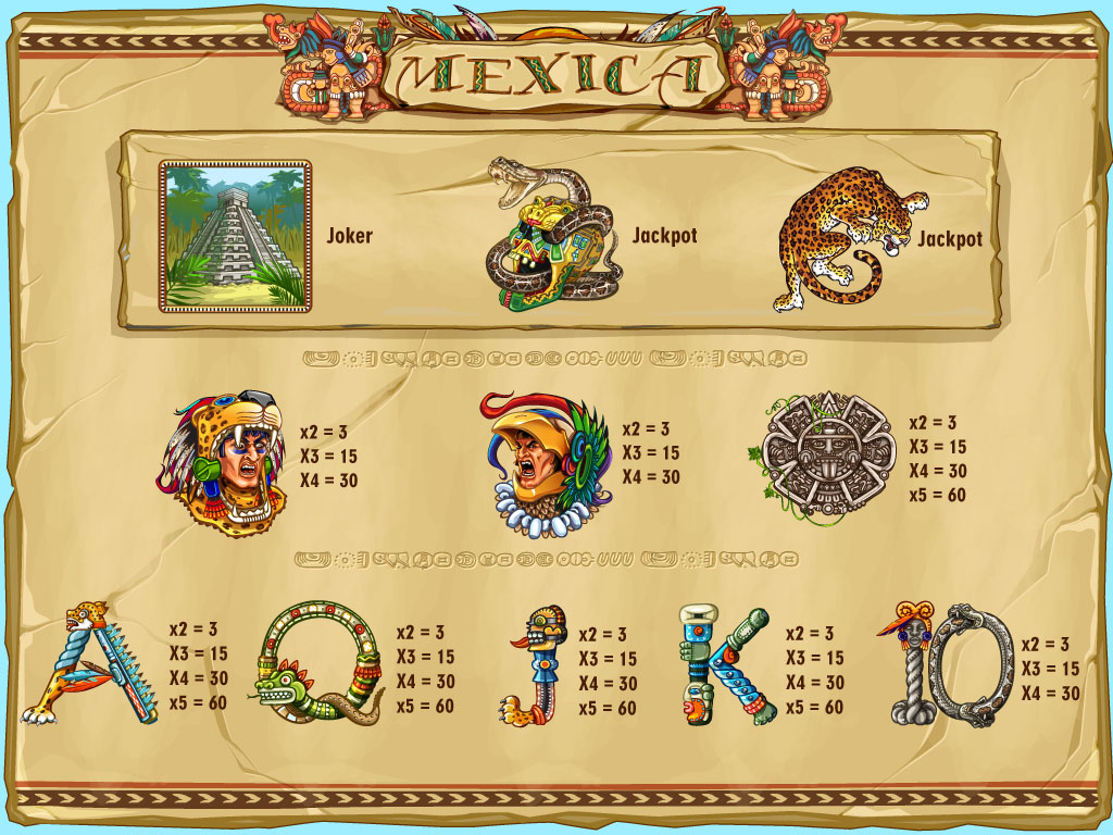 mexica_paytable