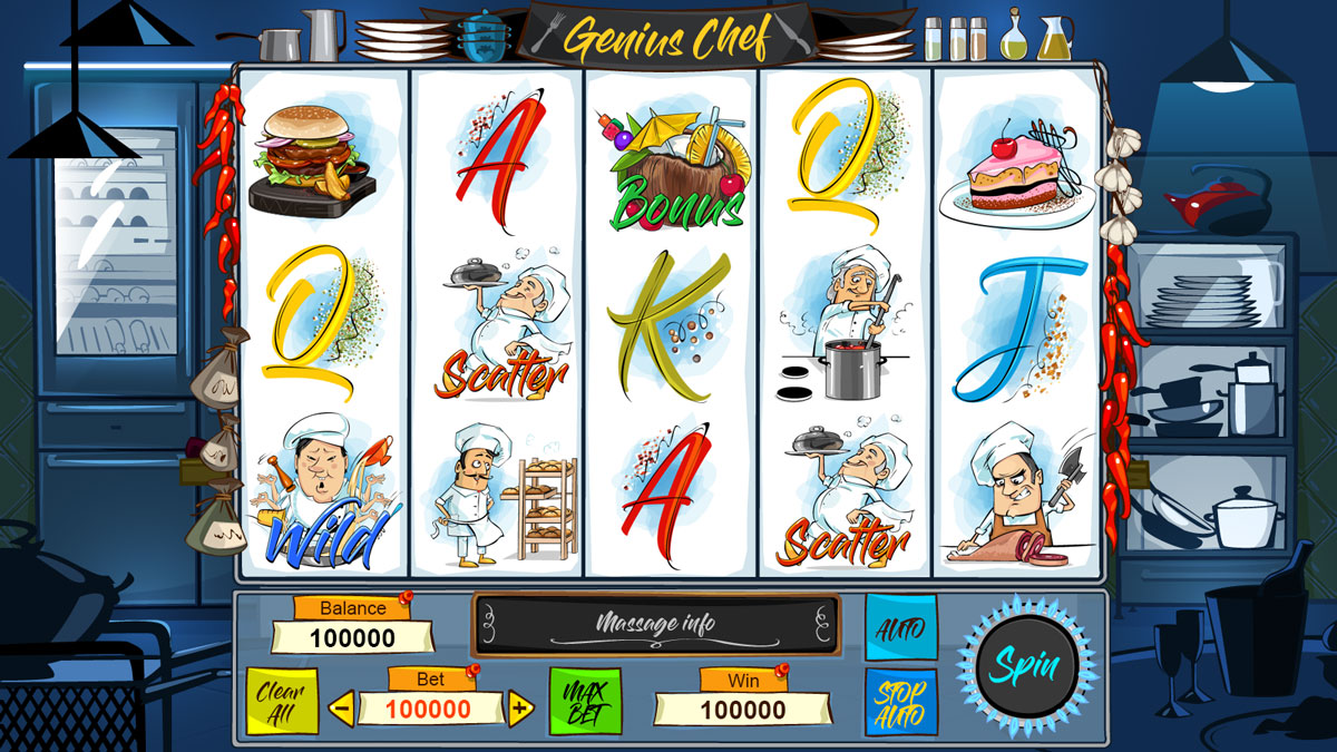 Cooking slot game. Food slot machine