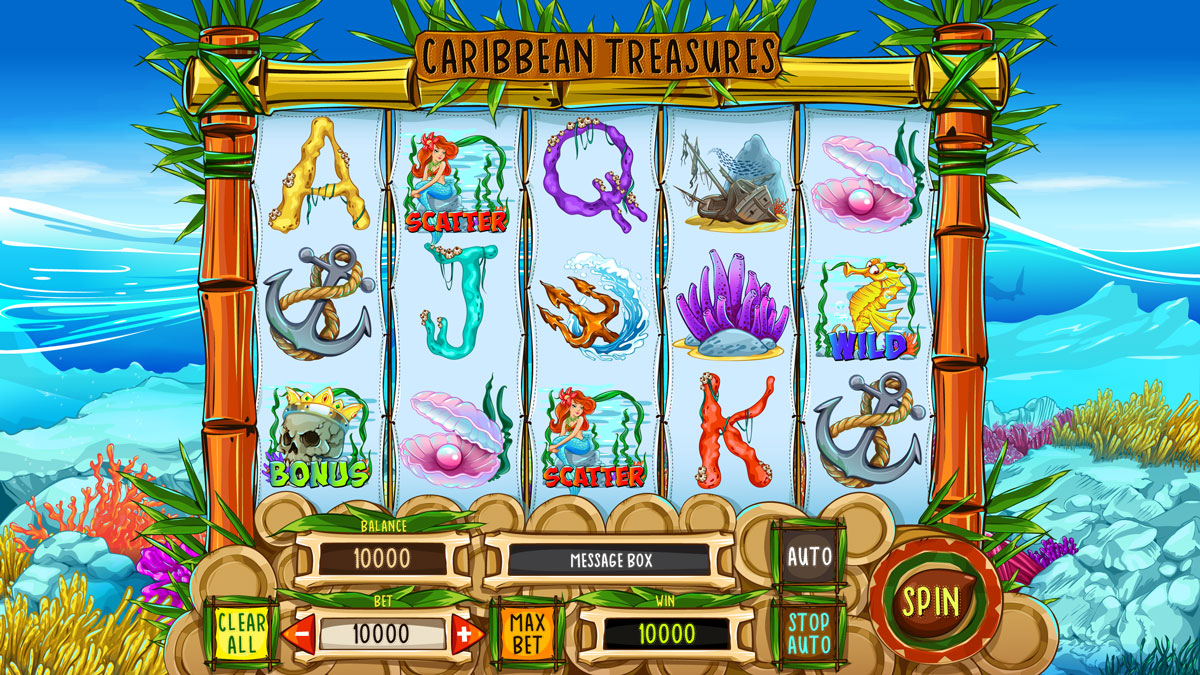 Caribbean Treasure video slot game