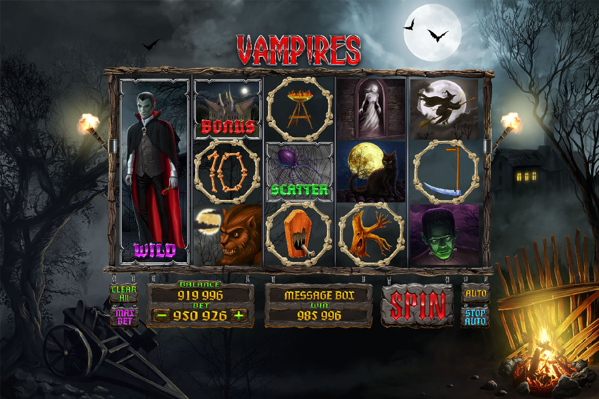 Vampire slot machine for SALE. Vampires Themed slot game for SALE