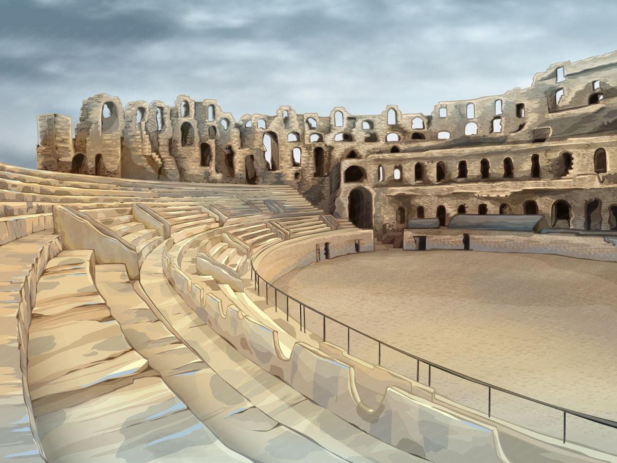 golden-colosseum_background