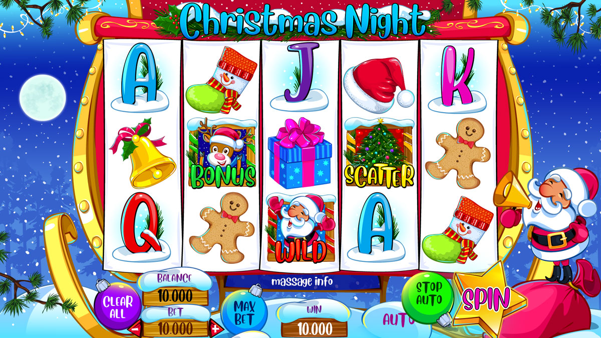 Slot machine for SALE – “Christmas Night” | Slotopaint