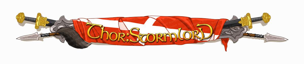 Design Logo of the slot machine "Thor: Stormlord"