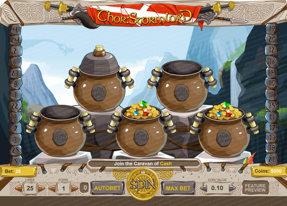 Graphic design of the final versions of the game symbols "Thor: Stormlord"