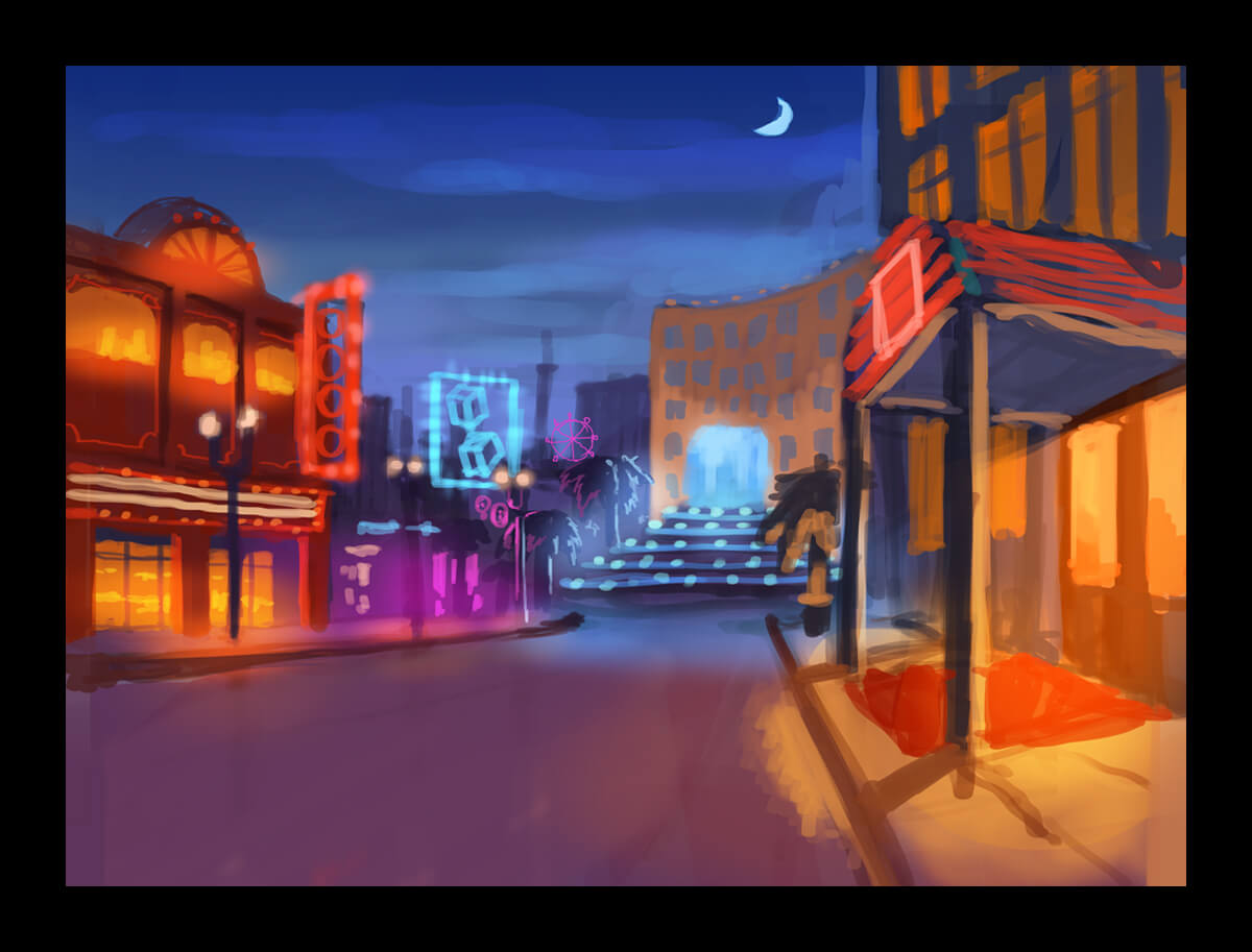 Sketch background for the slot machine "Beauties Romance"
