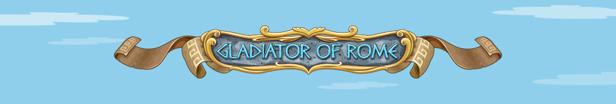 Design Logo of the slot machine "Gladiator of Rome"