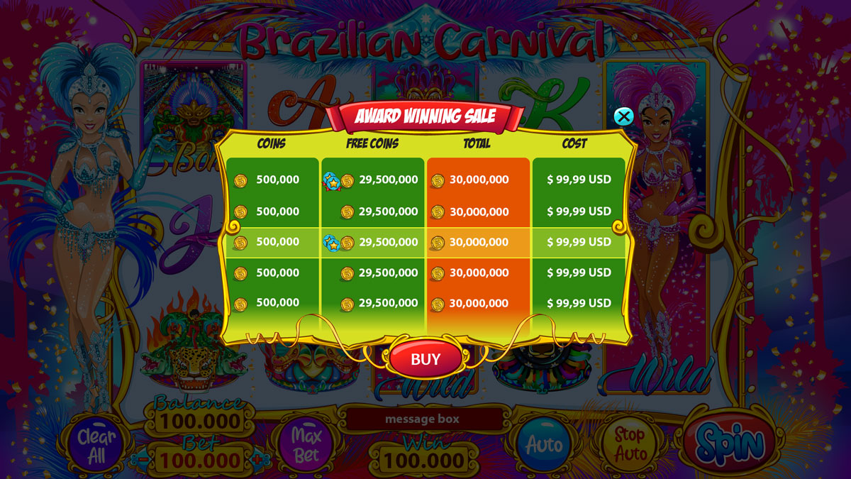 Brazilian Carnival popup