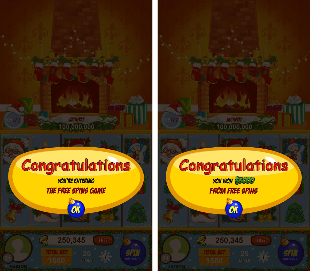 Christmas blog popups