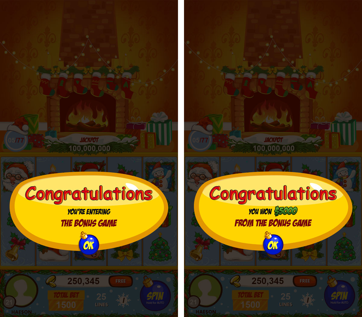 Christmas blog popups