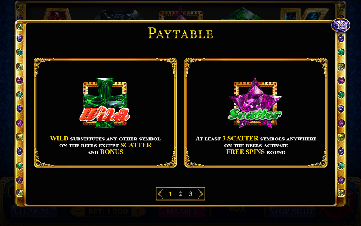 Diamond Fortune paytable