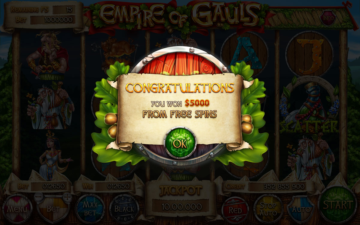 Empire of Gauls popup