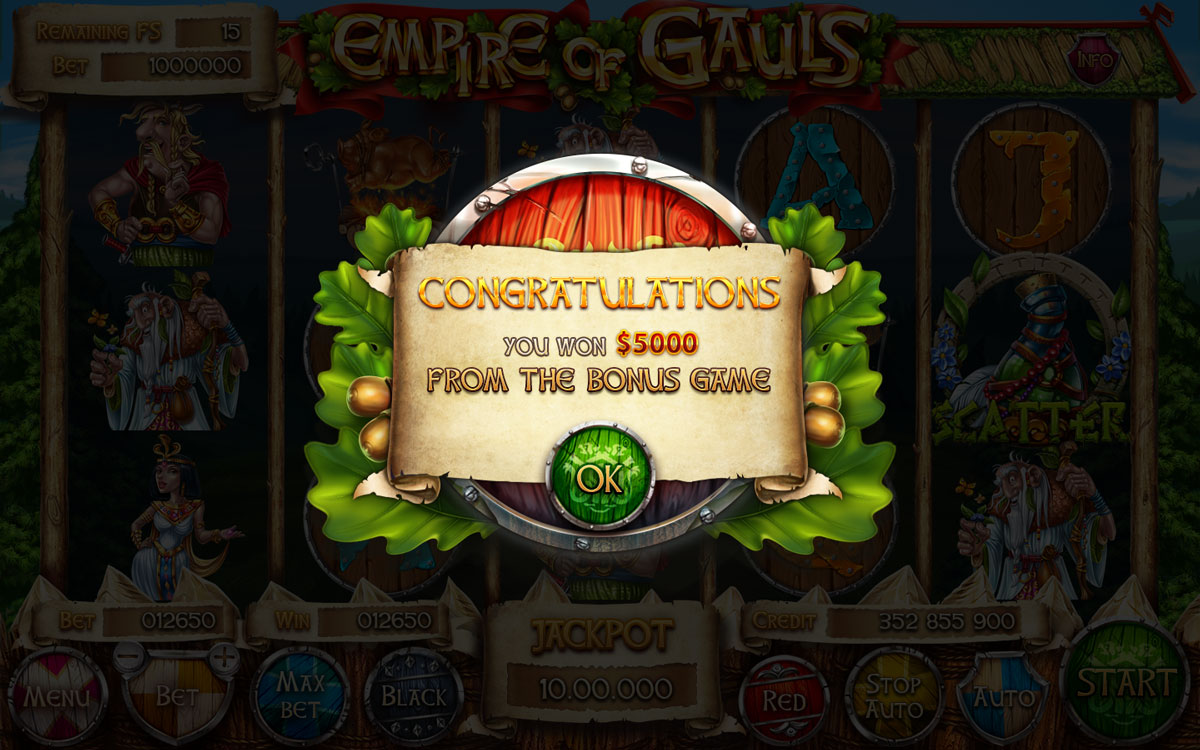 Empire of Gauls popup