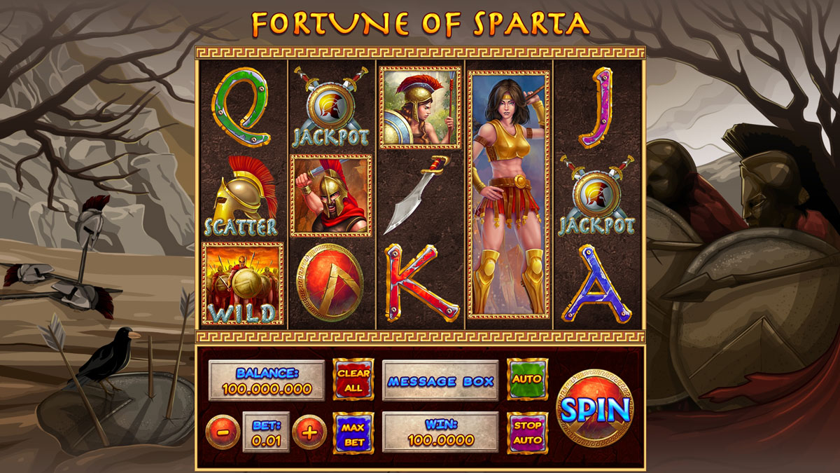 Fortune of Sparta desktop reels