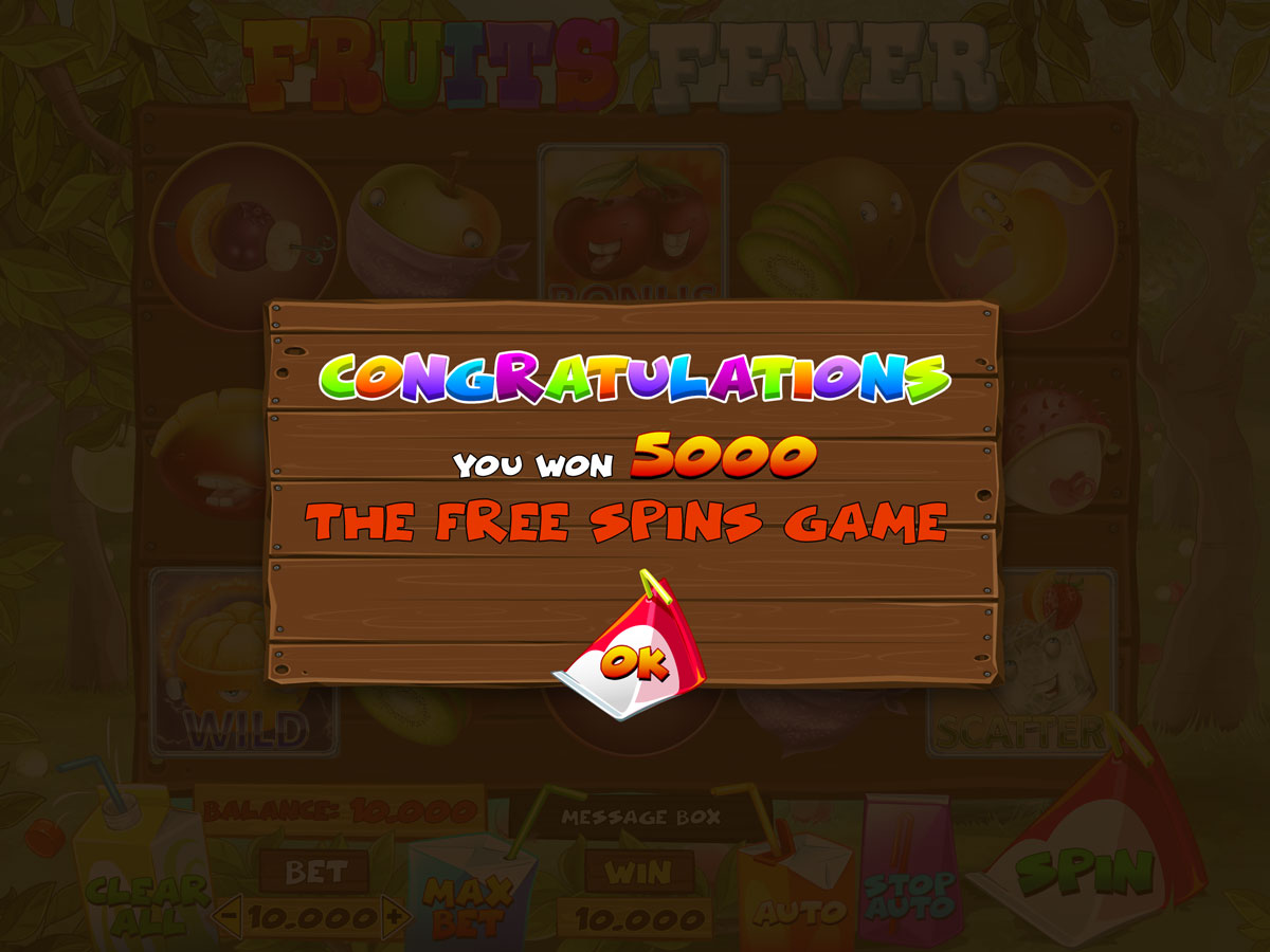 Fruits Fever popup