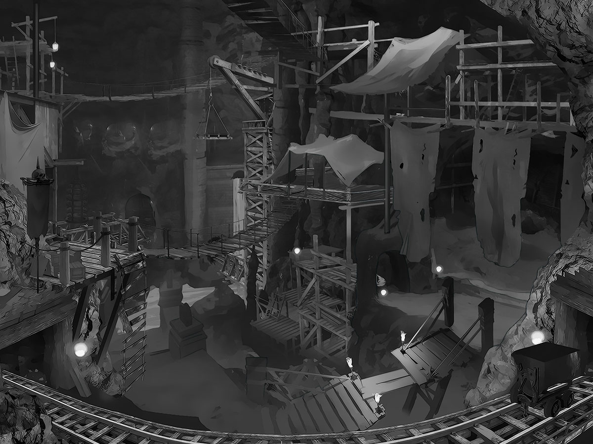 Goblin Mine background sketch