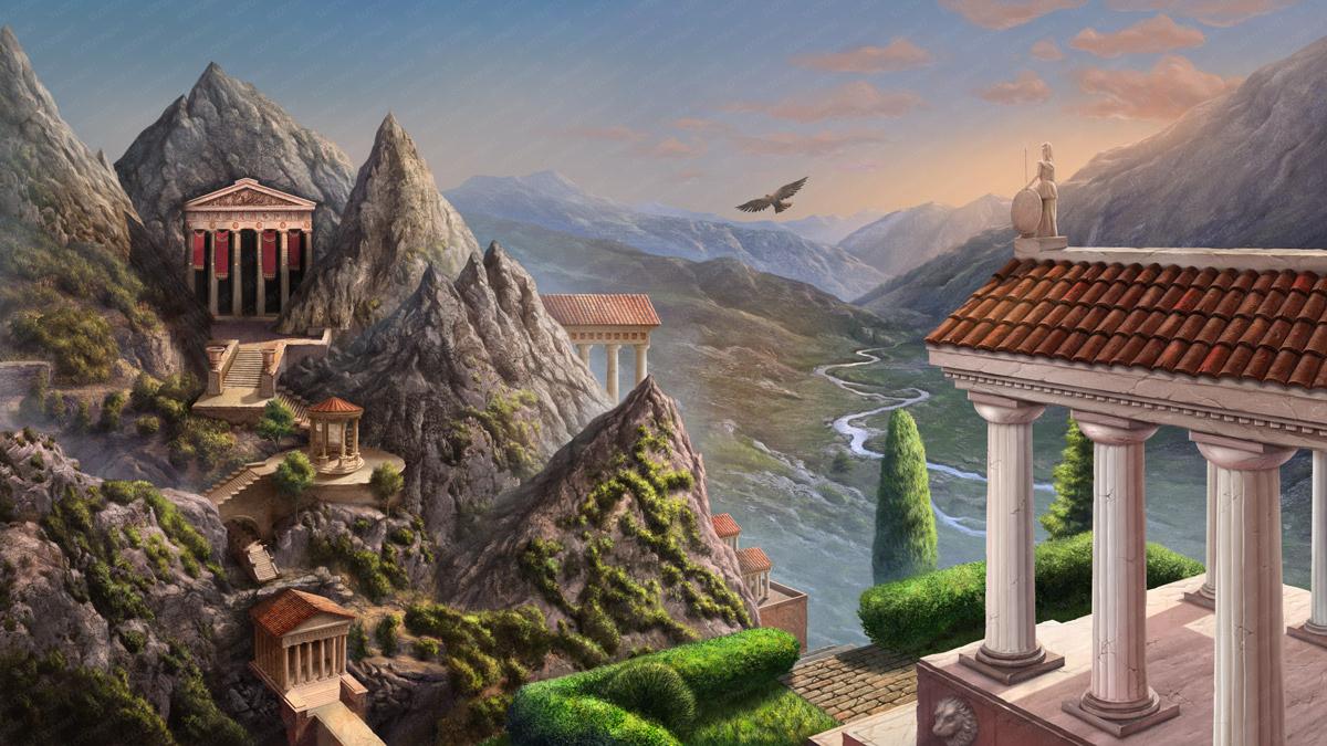 Greek Goddesses background day