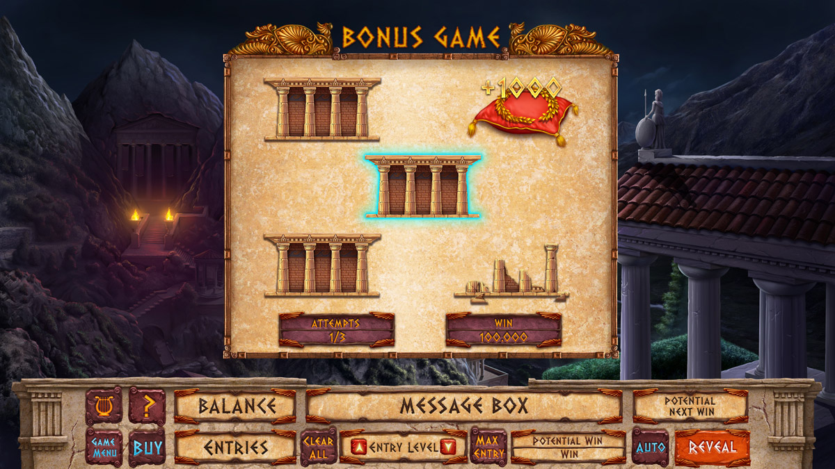 Greek Goddesses bonus game