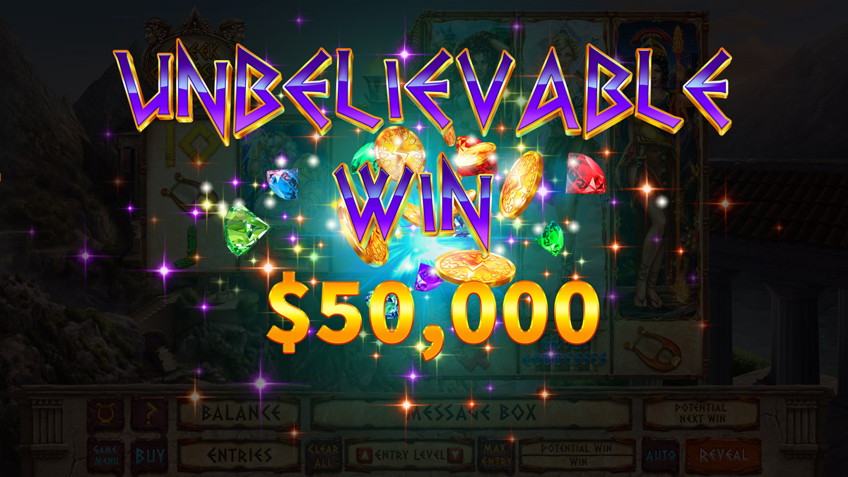 Greek Goddesses popup unbelievableWin