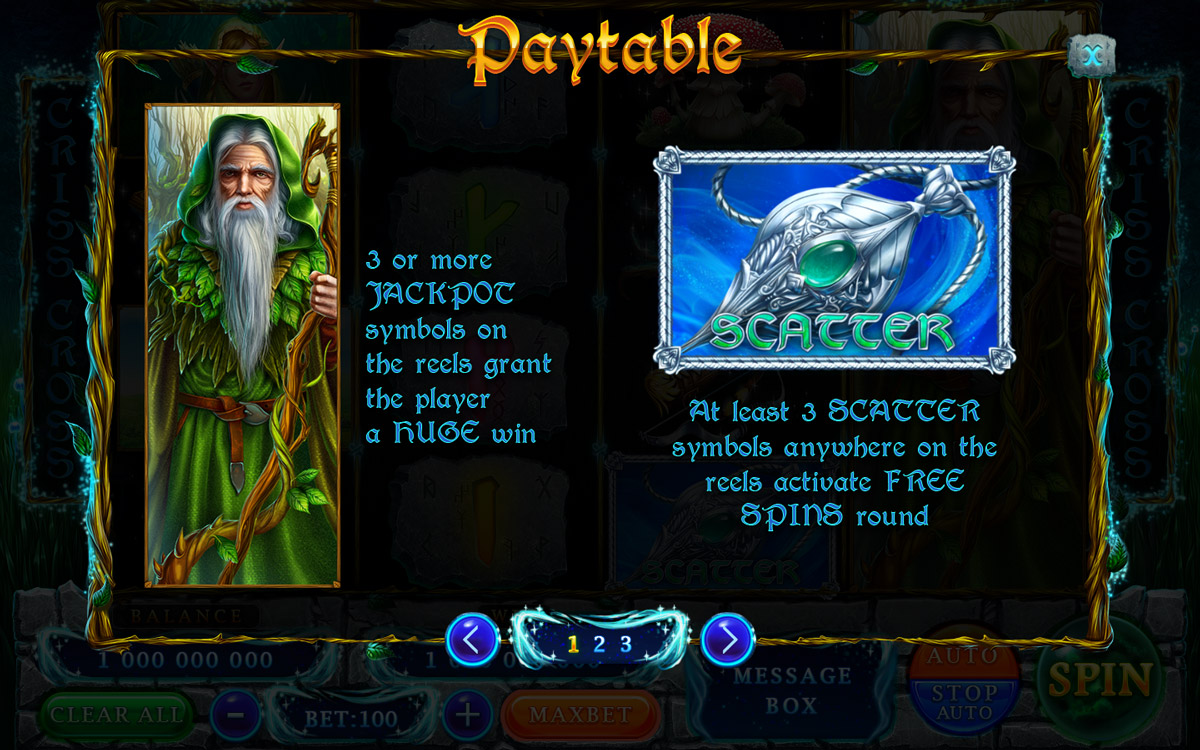 Mystic Forest paytable