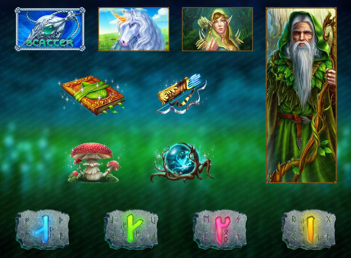 Mystic Forest symbols