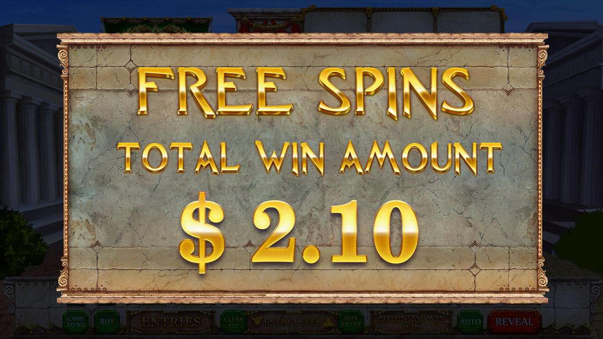 Roman Goddesses free spins total