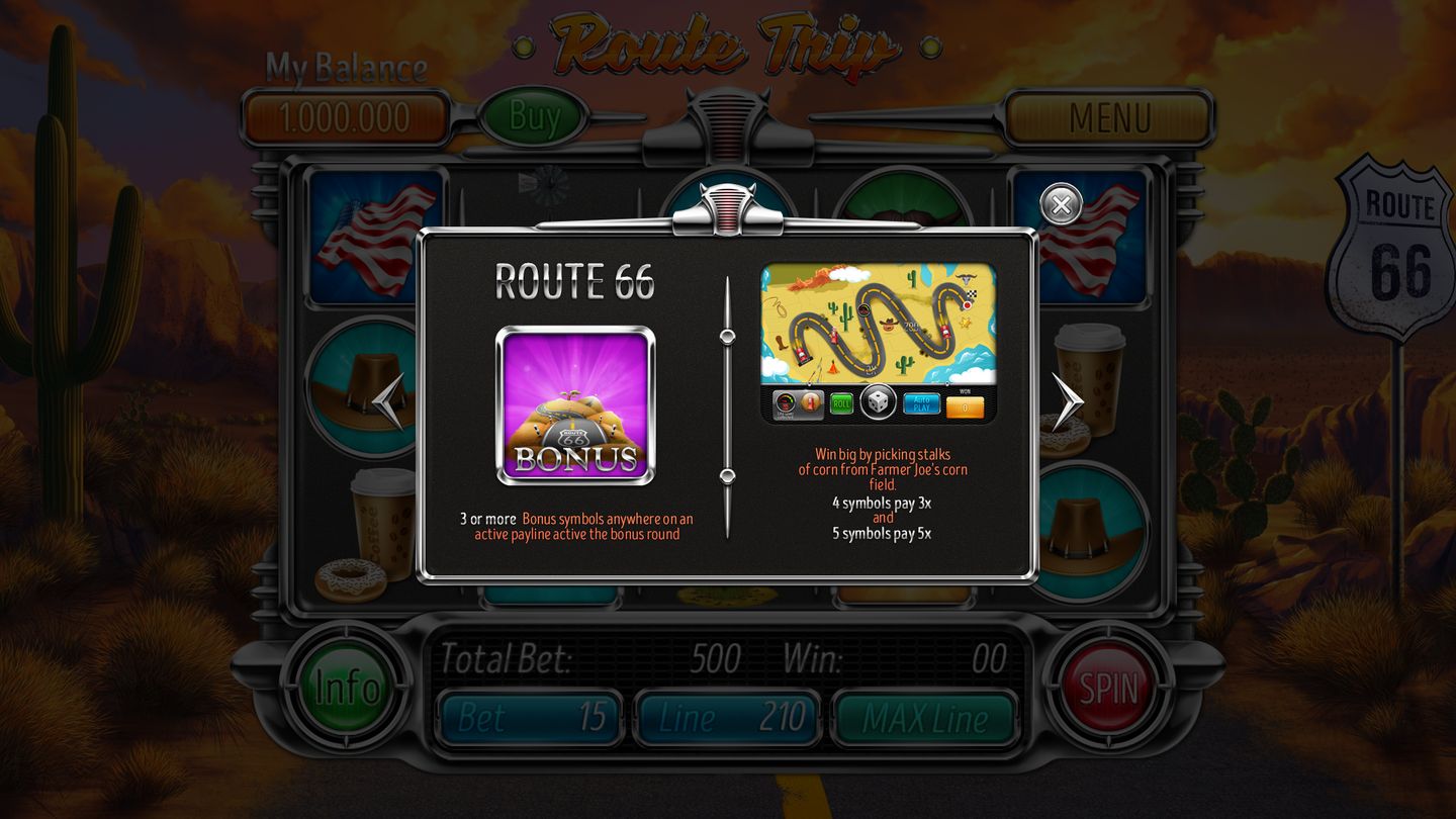 Route Trip Paytable 1