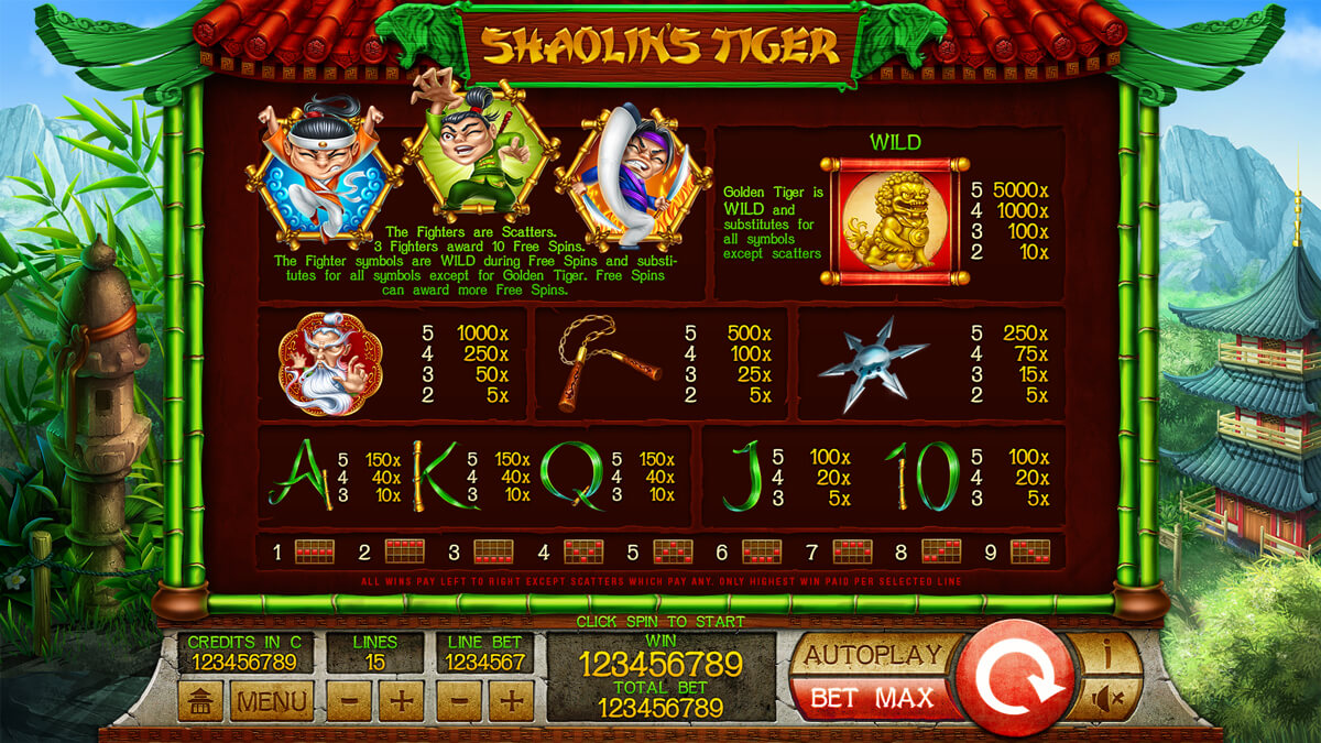 shaolin_tigers_paytable