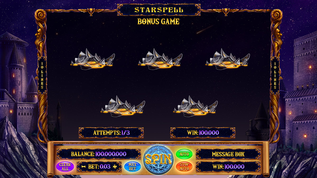 Starspell bonus game