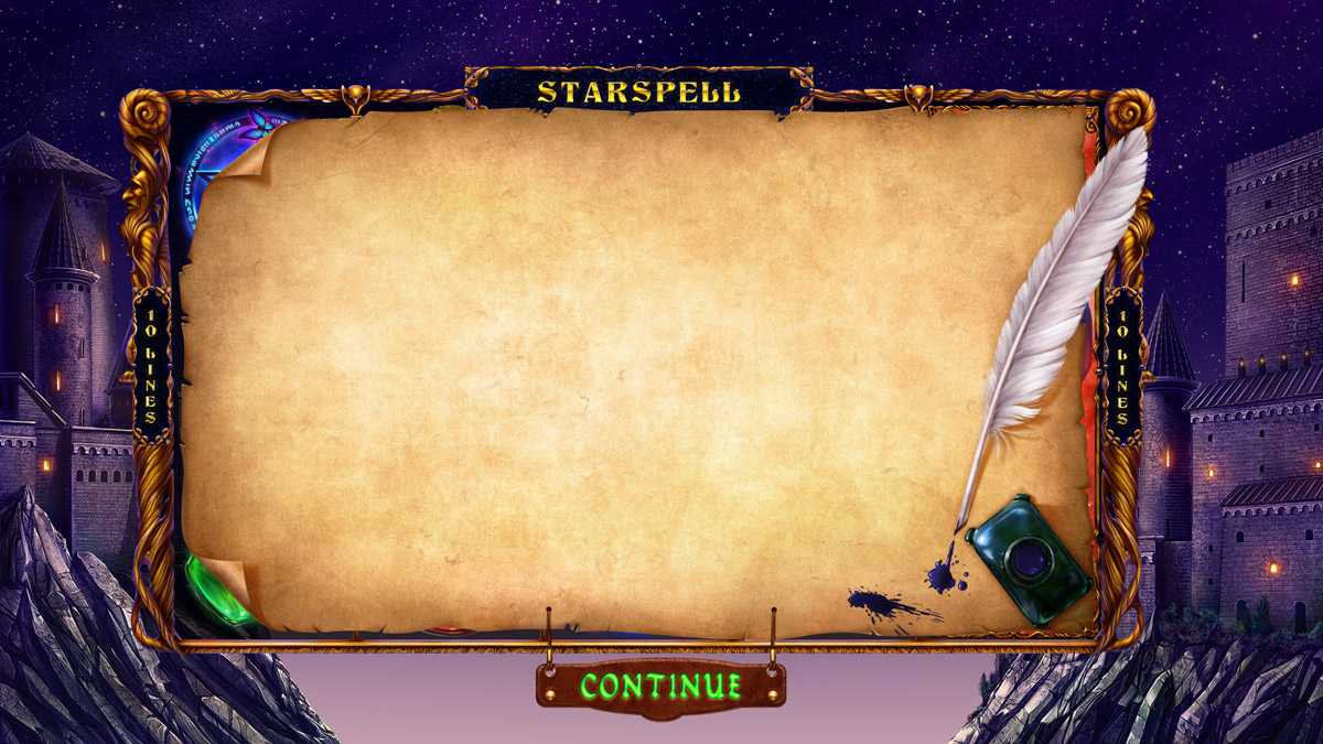 Starspell splash screen