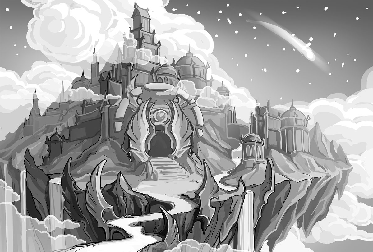Thor background sketch