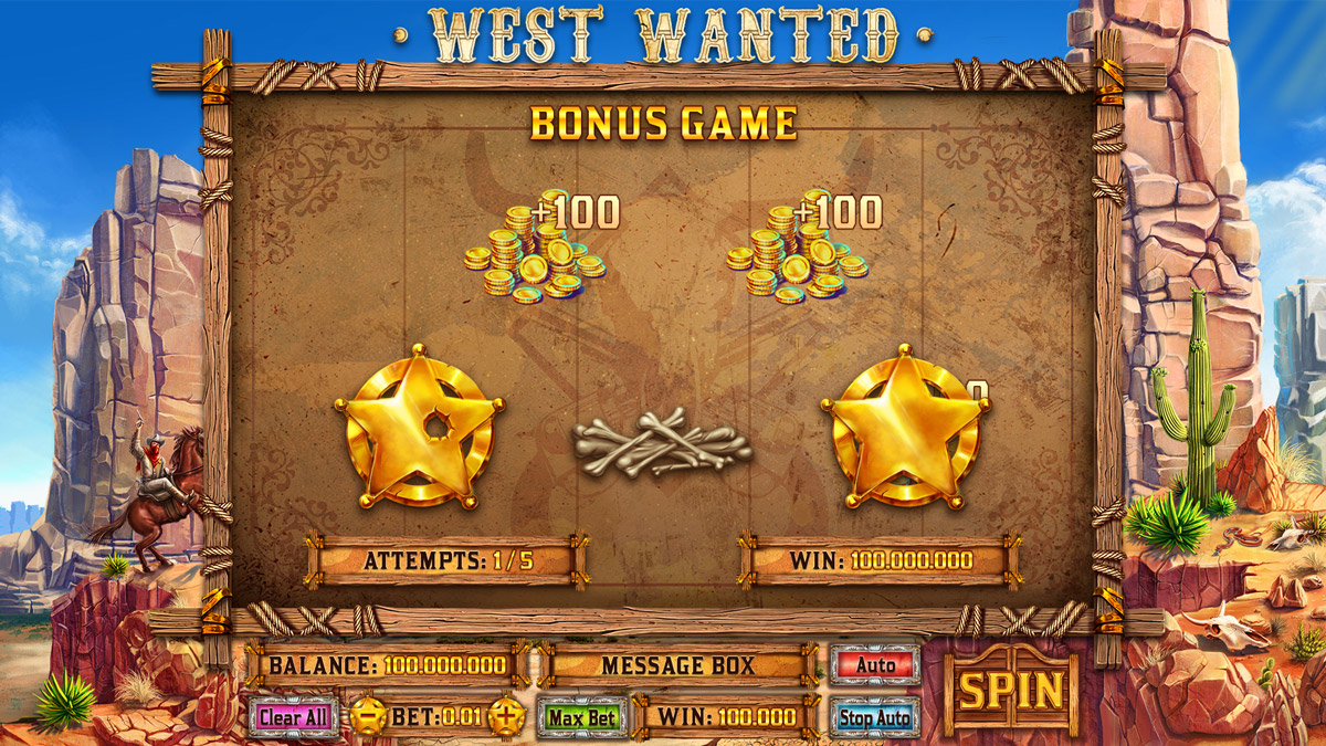 West Wanted bonus game