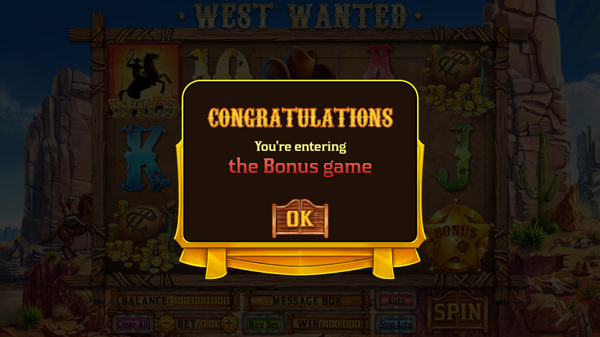 West Wanted popup