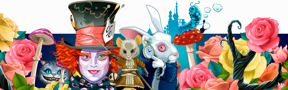 set wonderland banner