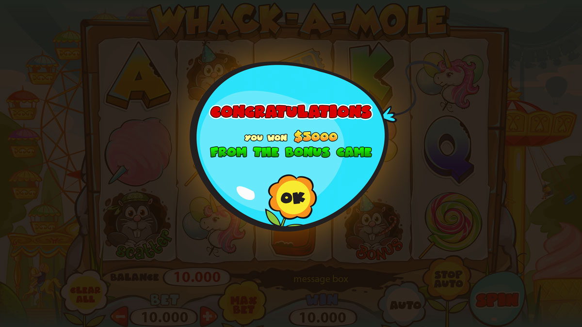 whack a mole popup