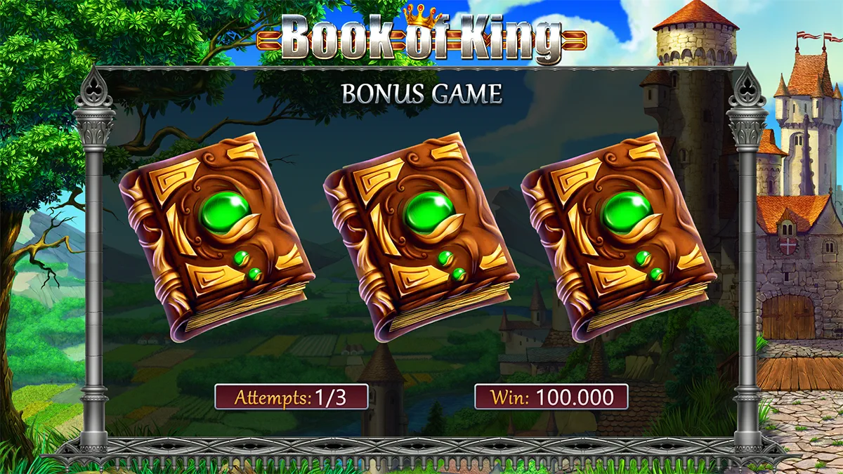 Book of King Bonus Game Book