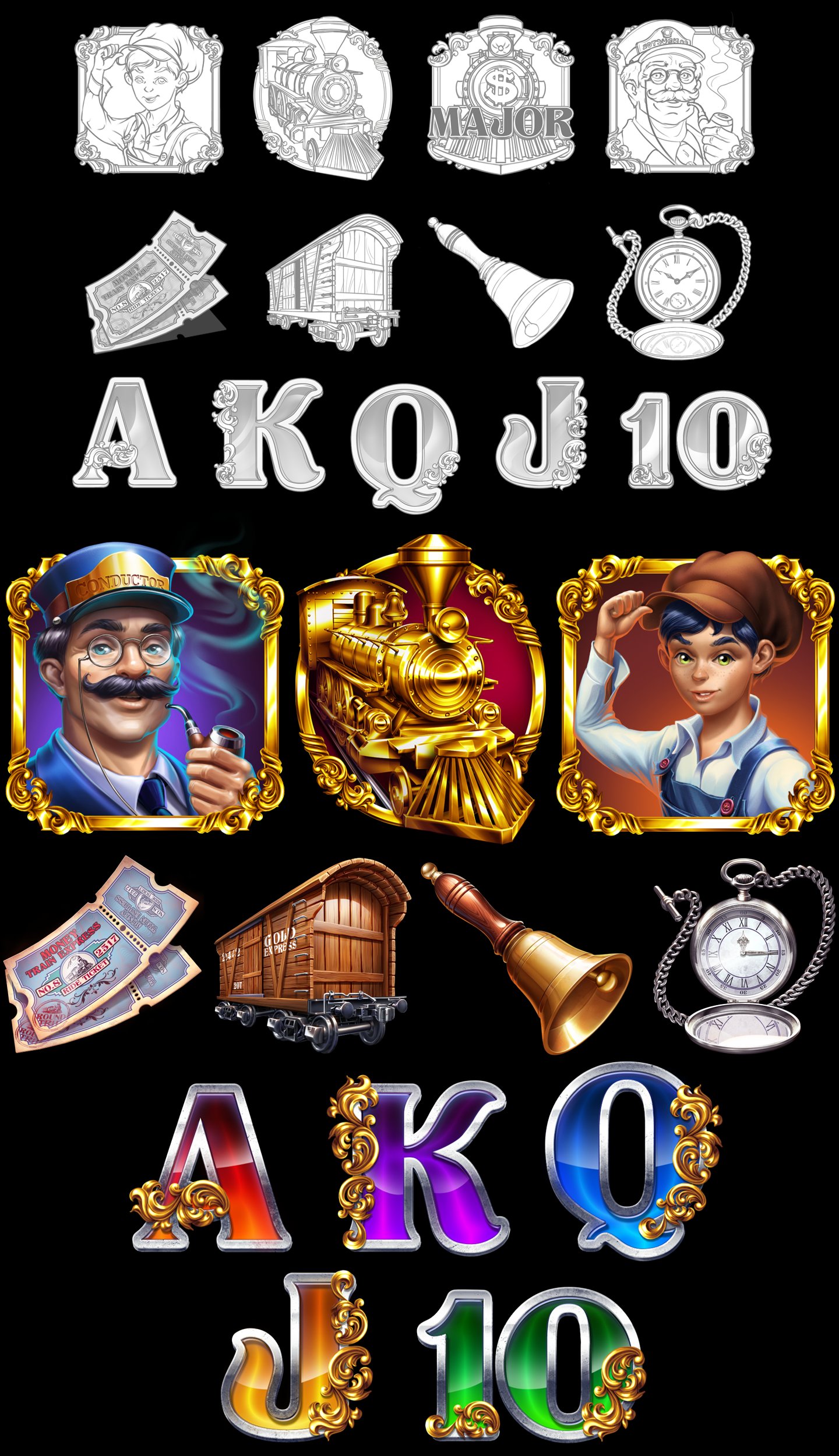 Money Train Express Symbols